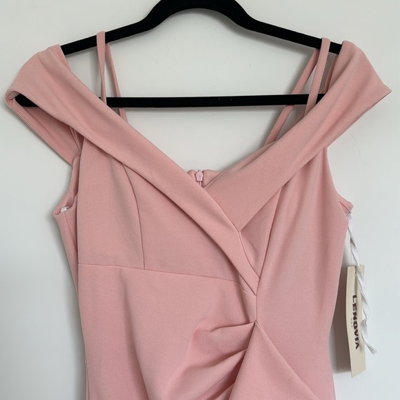 Lenovia - 5206 Ruffle Detailed Off-Shoulder Trumpet Dress - Picture 4 of 13